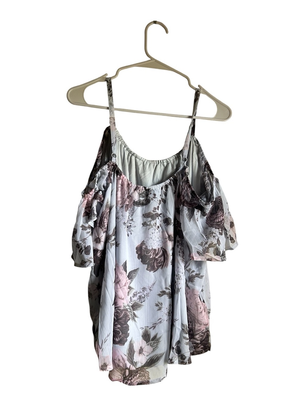torrid Size 0 L 12 Floral Cold-Shoulder Top - Picture 3 of 11